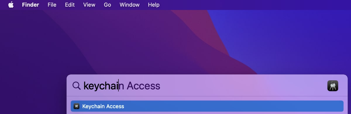keychain access