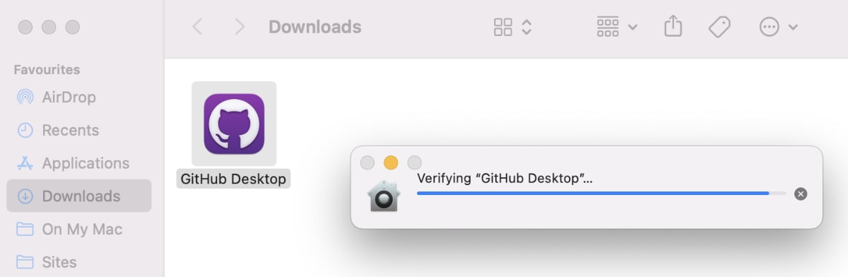 github desktop double click