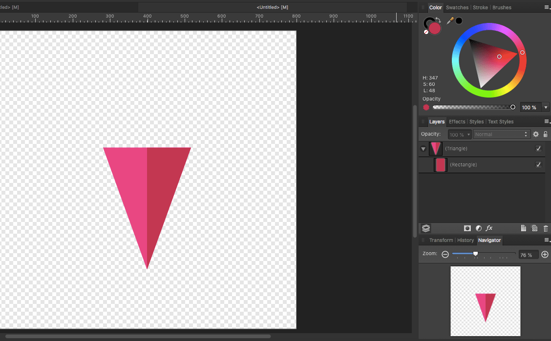 affinity designer ice cream cone layer clipped