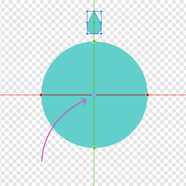 affinity designer circle rotation center