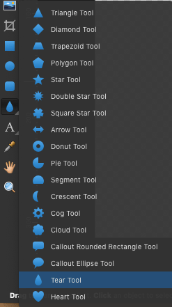 affinity designer tear tool