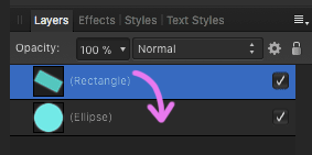 affinity designer flat icon long shadow drag