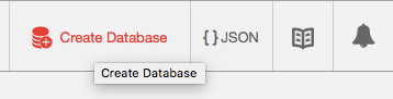 couchdb create database button