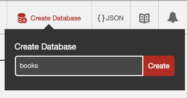 couchdb create new database menu