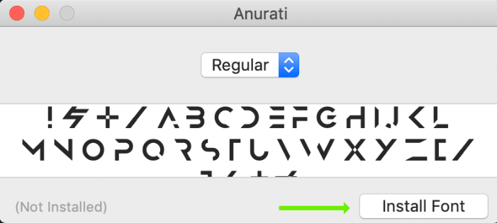 mac font preview
