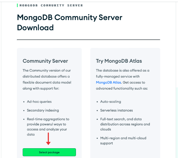 mongodb community server