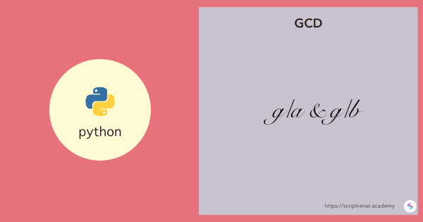 python program gcd