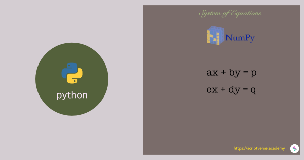 python system of linear equations